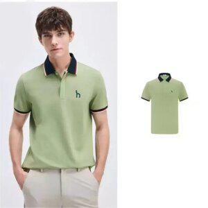 헤지스 남성 스트라이프 반팔 카라 티셔츠 HZTS5B4HH5