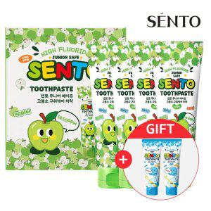 주.니어 구취케어 고.불소 어린이치약 사과향 120g 4개+풍선껌향 2개