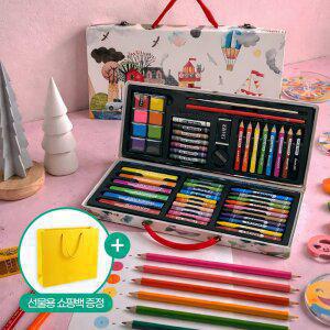 졸업 입학 새학기 선물 드림아트 55종 화이트케이스 미술세트 어린이 색칠놀이 집에서