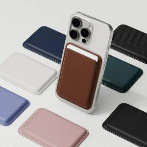 [ 맥세이프 가죽 카드지갑 ] 가죽 카드수납 카드케이스 자석 포켓 아이폰 17/16/15 갤