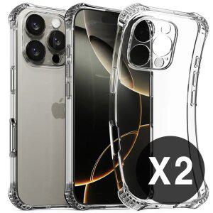 [ 1+1 프리미엄 투명 케이스 ] 에어 범퍼 강화 모서리 충격보호 아이폰 17 16 15 14 프