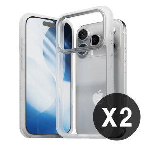 [ 1+1 범퍼 케이스 ] 젤리 하드 보호 강화 휴대폰 핸드폰케이스 아이폰 17/16/15 프로