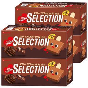 [슈팅냉동] 롯데웰푸드 셀렉션 더 싱글 초코, 500ml, 4개