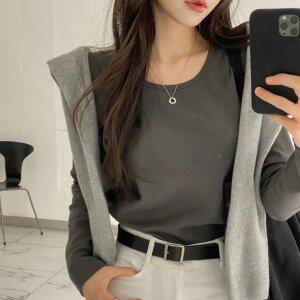 [베이직/7컬러] 데일리 소프트 라운드 티셔츠