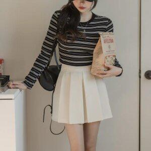 [데일리/슬림핏] 쫀쫀 스트릿 스트라이프 티셔츠