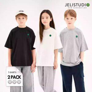 [2종세트]스마일베이직반팔티셔츠