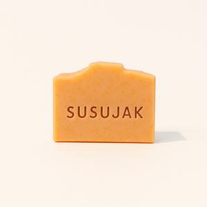 수수작 반려견 장모종 천연 목욕비누 레드클레이 140g / 강아지 노견 민감성 애완견