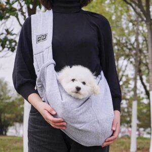 강아지 고양이 슬링백 이동 가방 포대기 산책 외출 앞가방 6KG이하