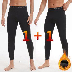 슬레진저 남성 기모 내복 내의 바지 2매입 하의 히트텍 성인 남자 어른 보온 발열 겨울