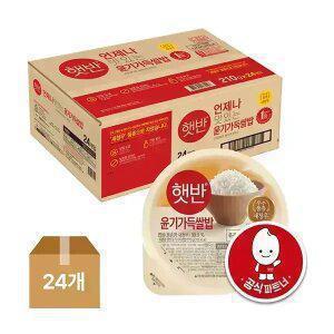 [CJ] 햇반 윤기가득쌀밥 210g, 24입, 1개