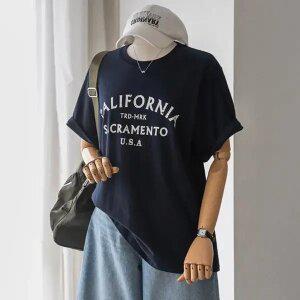 (안나앤플러스) A. 캘리 코튼 반팔 티셔츠[티셔츠D0424N01] 빅사이즈