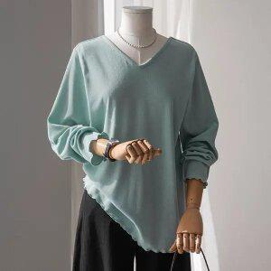 (안나앤플러스) A. 셀닌 투웨이 웨이브 티셔츠[티셔츠E0119N03] 빅사이즈