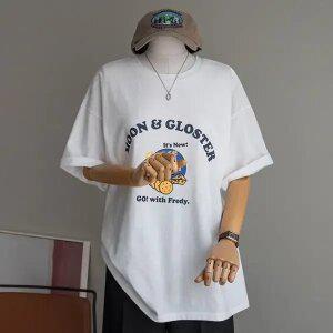 (안나앤플러스) 치즈 프린팅 티셔츠[티셔츠DRW46] 빅사이즈