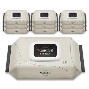 대용량 가성비 즐거운집 스탠다드 100매 10팩 아기물티슈 저자극 안전한