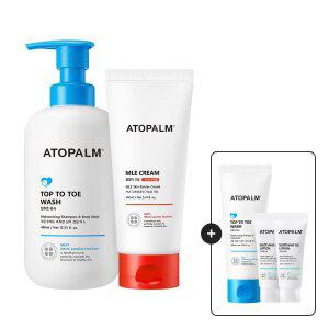 아토팜 MLE크림 160ml (튜브)+ 탑투토워시 460ml+[증정]탑투토워시100ml+수딩젤로션20