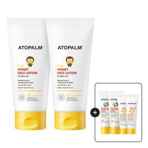아토팜 키즈 허니 페이스 로션 150ml 2개+[증정]징크선크림10gx2+젤로션20mlx2