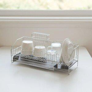 인블룸 스텐 304 심플 식기건조대 풀세트 1단 (수저통+도마걸이+칼꽂이포함)