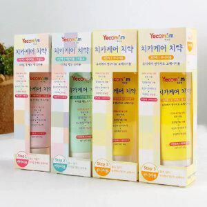 예꼬맘 어린이 치약 60g x 4개 무불소 저불소 고불소 아기 유아 1450 어린이집 유치원