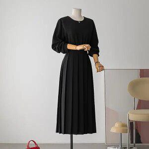 (안나앤플러스) 디어 플리츠 원피스[드레스DM636] 빅사이즈