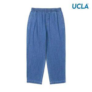 [택가 79000] [UCLA] 남여공용 데님 풀밴딩 세미와이드 팬츠(UA4DP86)