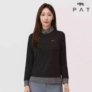 [PAT 여성] 코트나 배색 반집업 티셔츠_1J85432