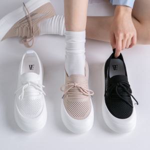 (쫀득몰드창) 힐링데이 경량 니트 운동화(4cm)