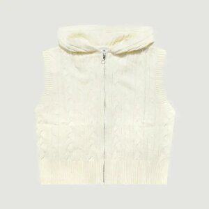 [행텐주니어]여아 케이블 후드 니트베스트-SE6061448014037