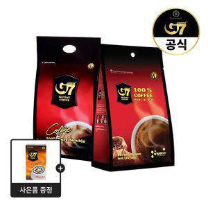 G7 퓨어블랙커피 100T+80T+카푸치노모카 12T 구성 / 블랙 인스턴트커피 아메리카노