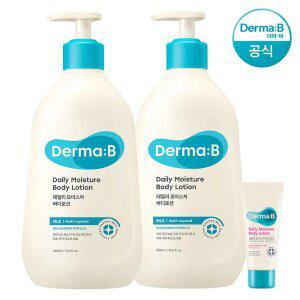 [공식] 더마비 데일리 모이스처 바디로션 400ml x2개+튜브견본(랜덤)