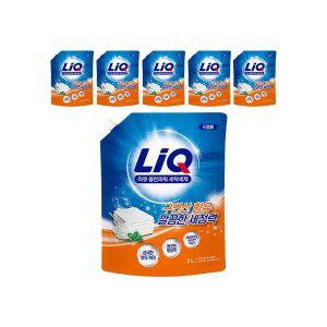 리큐 클린파워 액체세제 드럼용 2L, 6개