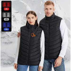 남성용 스마트 전기 가열 조끼 15개 난방 구역 겨울용 USB 충전식/