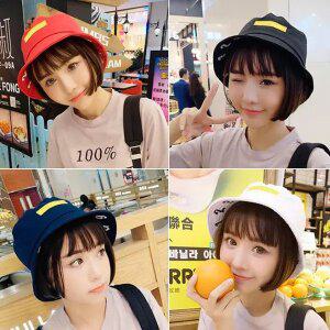 숏버킷햇 학생 벙거지 귀여운모자 넘버링모자