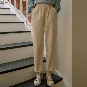 하비탈출 배기핏 스판 밴딩팬츠