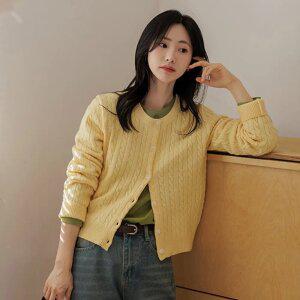 브라이트 꽈배기 봄가디건