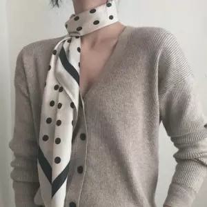 도트라인 스카프 여성 미니 쁘띠 사각