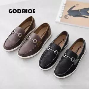 [갓슈] 체인 가죽로퍼 가죽슬립온 스니커즈 남성구두 (S3532419)