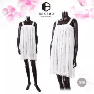 베스트로 미니리본 레이스 샤워탑가운[여성용/화이트] CA2107874