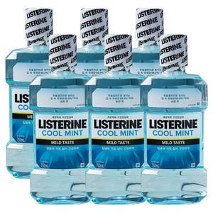 리스테린 쿨민트 마일드 750ml 6개