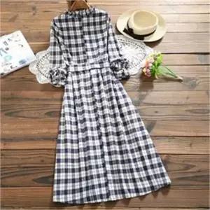 [오노마] ONM 체크 원피스 프릴 넥라인 모든 옷에 잘어울리는 코디 (S8117669)
