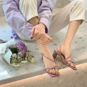 [오노마] ONM 610 여름샌들 스트랩 여성샌들 미들힐 (S8752935)