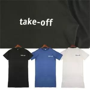 [오노마] ONM 테이크 오프 밑단 옆트임 영문 반팔 롱 원피스 500133 (S8433885)