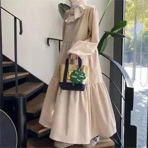 [오노마] ONM 봄 가을 데일리 루즈핏 A 코듀로이 롱원피스 2컬러 (S8431672)