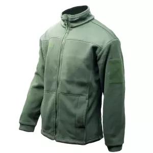 국방색 카키 신형 육군 간부 후리스 자켓