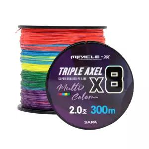 미라클 트리플악셀 8합사 300M 2호 오색 멀티