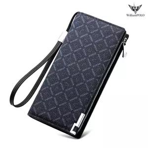 윌리엄폴로 소가죽 남성장지갑 클러치 핸드폰지갑 명함 카드 지갑 POLO21537