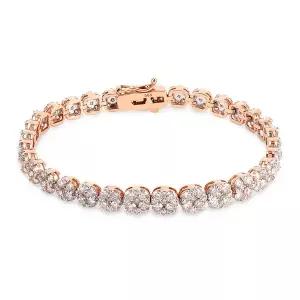 [도로시] 14k 러브 홀릭 다이아몬드 테니스 팔찌(총 6.54CT)