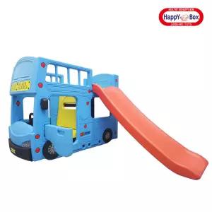 중모토이플러스 더블데커 월드투어 버스 미끄럼틀/ 단체 놀이터 여러명 동시에 사용 가능