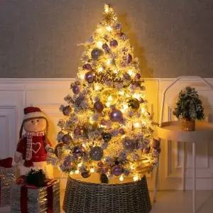 [텐바이텐]크리스마스 스노우 트리 장식 풀세트 브링투블링 120cm 양면