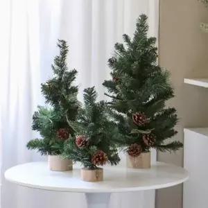 [텐바이텐]크리스마스 솔방울 미니 데스크 테이블 트리 3size 30cm 45cm 60cm