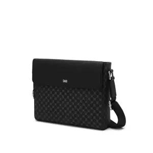 [롯데백화점]닥스 액세서리 LL[LOUIS BRIDGE] 블랙 DD 패턴 크로스백 DBBA4E620